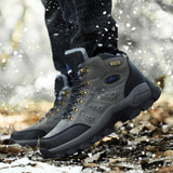 Warm Winter Boots Men's Woman Ankle Non Slip Hiking Waterproof Pro-Mountain Outdoor Walking Training Trekking MartLion   