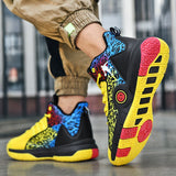 Boys Basketball Shoes Kids Sneakers Breathable Men's Sneakers High-top Basket Trainer Mart Lion   