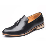 Men's Casual Leather Shoes Tassels Party Wedding Loafers Slip-on Outdoor Flats Mart Lion   