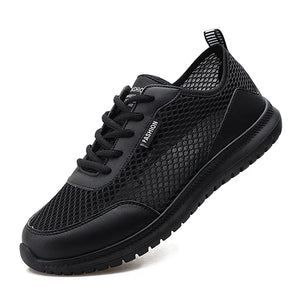 Breathable Outdoor Mesh Light Sneakers Men's Casual Shoes Casual Casual Footwear MartLion all black 38 