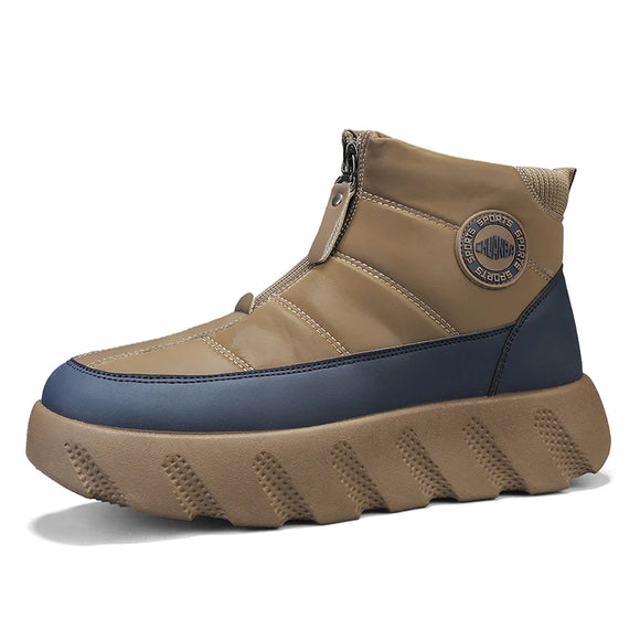 Winter Men's Cotton Shoes with Velvet Warm Outdoor Sports Leisure Non-slip Snow Boots MartLion
