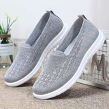 Shoes Woman Trend Loafers Ballet flats Slip-on Cotton Ladies Sneakers Summer Footwear Breathable Barefoot MartLion   