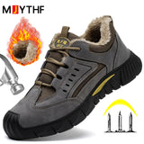 Winter Boots Men's Indestructible Shoes Insulated 6kV Safety Puncture-Proof work Security Protective MartLion   