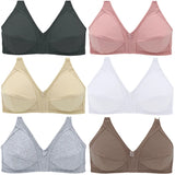 Plus Size Bras Women's Wireless Bra Cotton Brassiere Non Padded Full Coverage MartLion   