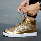 Trendy Shoes Men's High-top Autumn Trend Casual Stage Sneakers