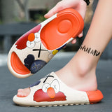 Unisex Summer Elmo Inspired YZY Slides Slip On Breathable Beach Sandal Lightweight Cloudy Slippers For Men's Women MartLion   