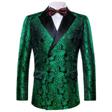 Men's Luxury Blazer Party Wedding Dress Jacket Suit Gold Thread Slim Dress Suit Barry Wang Mart Lion XX-0008 S 