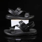 Summer Sandals for Men Outdoor Casual Sport Slippers PU Leather Non-slip Breathable Roman Shoes Beach Flip-Flop Garden Shoes MartLion