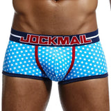 Underwear Men's Lovely Cartoon Print Boxers Homme Underpants Soft Breathable Panties MartLion 407blue XXL 