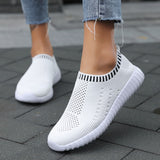 Women Sneakers Mesh Breathable Casual Tennis Shoes Outdoor Walking Slip on Lightweight Running Mart Lion   