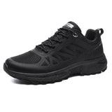 Men's Outdoor Sneakers Lightweight Non Slip Trail Running Shoes Waterproof Sports Breathable Jogging MartLion K928-Black 47 