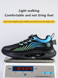 Safety Shoes Men's Puncture Proof Construction Work Boots Lace Free Steel Toe Anti-smash Indestructible Sneakers MartLion   