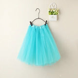 Women Summer Vintage Tulle Skirt Adult Fancy Ballet Dancewear Party Costume Ball Gown Mini Skirt MartLion light blue One Size 