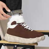 Winter Men Boots Warm Plush Snow Boots Suede Leather Casual Shoes with Fur Winter Outdoor Sneakers Non-slip MartLion