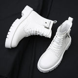 Men's English Style Thick Sole Design Men Boots Layer Leather Casual Boots MartLion