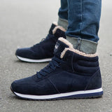 Men's Sneakers With Fur Winter Shoes Casual Winter Tennis Casual Couple Footwear Black MartLion   