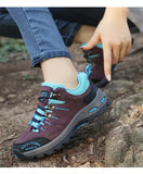 Leather Hiking Shoes Wear-resistant Outdoor Sport Men's Shoes Adult Climbing Trekking Hunting Sneakers MartLion   