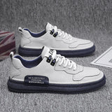 Shoes Non-slip Men's Casual Outdoor Wear-resistant Four Seasons Lightweight MartLion white blue 44 