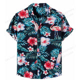 Floral Shirts Men's Shirts Hawaiian Casual Camp Vocation Beach Blouse MartLion   