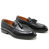 Men Leather Italian Loafer Shoes Men Black Brown Men Casual Shoes MartLion Black 8.5 