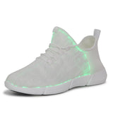 Boy Adults Luminous Glowing Sneakers Men's Women Girls Kids LED Light Children Flashing With Light USB Recharge MartLion   