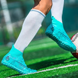 FG TF Soccer Shoes Society Men's Football Boots Grass Anti-Slip Outdoor Training Cleats Futsal Sneakers Children Sports Footwear MartLion   