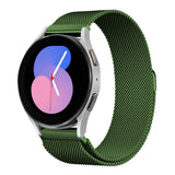 20mm 22mm Strap for Samsung Galaxy watch 4/5/6/5Pro 44mm/40mm/Active 2 Magnetic loop Bracelet Galaxy Watch 4/6 classic 46mm 42mm MartLion Olive 20MM Watchband CHINA
