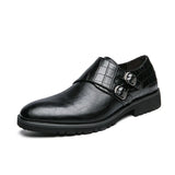 British Style Pointed Toed Dress Shoes Men's Casual Leather Social MartLion black 8475 38 CHINA