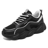 Daddy Shoes Tide Retro Spring All-in-one Korean Version of Student Heightening Casual Sports Shoes MartLion Black 41 