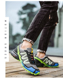Men's Outdoor Hiking Sneakers Climbing Trekking Lace Up Trekking Outdoor Mountain Bike Shoes Flat Sport Cycling Breathable Mart Lion   