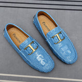 Men's Women Leather Designer Casual Shoes Luxury Loafers Driving Footwear MartLion   