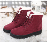 Women Boots Winter Ankle Winter Shoes Female Snow Mujer Warm Plush Mart Lion   