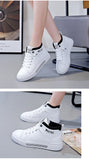 Women's High-top Breathable Sneakers Trend White Flat Casual Sports Designer Running Shoes Tennis MartLion   