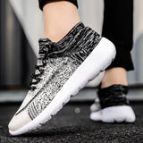 Casual Sock Shoes Breathable Lightweight Anti-slip Running Shoes Men's Trendy Classic Sneakers MartLion   