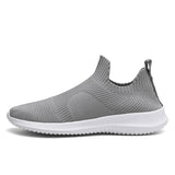 Mesh Men's Running Shoes Comfort Breathable Athletics Sneakers Casual Lightweight Gym MartLion GRAY 45 