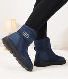 Women Boots Winter Low Heels Winter Shoes Waterproof Snow Ankle Fur Winter Footwear Female MartLion   