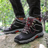 Autumn Winter Outdoor Men's Mountain Boots Breathable Non-slip High Hiking Sneakers Anticollision Safety Camping Shoes Mart Lion   