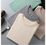 T-shirt Men Base Layer Merino Shirt Wicking  Short T-shir MartLion   