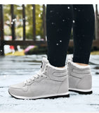 Men Boots Waterproof Winter Boots Men  Warm Snow Boots Plush Women Footwear Leather Shoes MartLion   