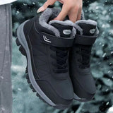 Men's Boots Waterproof Winter Lightweight Snow Thick Warm Shoes Unisex Ankle Boots Slip On Casual MartLion StyleA-1 36 CHINA
