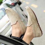 Suede Leather Men's Loafers Luxury Casual Shoes Boots Handmade Slipon Driving  Moccasins Zapatos Mart Lion   