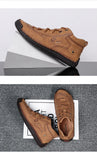 Handmade Soft Leather Casual Men's Shoes Winter With Fur Loafers Comfort Walking Flats Moccasins Mart Lion   