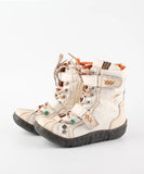 Seasons Versatile Popular Women's Casual Solid Color Short Boots MartLion WHITE 36 