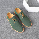 Suede Leather Men's Walking Shoes Oxford Casual Classic Sneakers Footwear Dress Driving Flats Mart Lion   