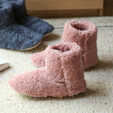 Winter Women Coral Fleece Slippers Girls Soft Soles High Boots Indoor Home Non-slip Sock Floor Shoes Men's Plush Warm Mart Lion   