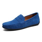 Men's Casual Brands Slip On Formal Luxury Shoes Loafers Moccasins Leather Driving Sneakers Hombre MartLion Blue Q 6 