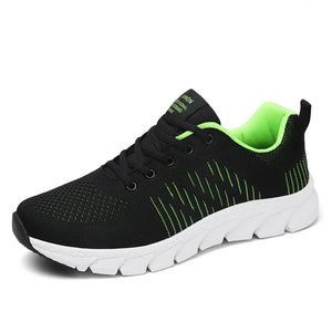 Men's Sports Shoes Breathable Mesh Trendy Lightweight Walking Tennis Sneakers Outdoor Running Fitness Tenis Masculino MartLion green 38 