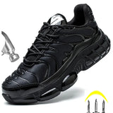  Air Cushion Men's Safety Shoes Anti-smash Steel Toe Shoes Anti-puncture Work Boots Protective Sport MartLion - Mart Lion