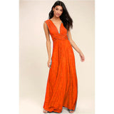 Dresses Women Girl Summer Female Red Long Dresses  Multi Rope Bandage Party MartLion orange XXL 