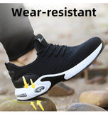 Safety Shoes Men's Steel Toe Work Sneakers Shoes Breathable Work Anti-puncture Indestructible Security Footwear MartLion   